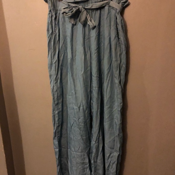 Thread & Supply chambray paper bag waist pants - Picture 2 of 5